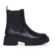 Michael Kors Ankelboots i läder Black, Dam