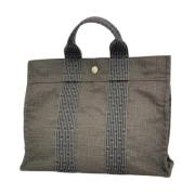 Hermès Vintage Pre-owned Canvas totevskor Gray, Dam