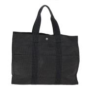 Hermès Vintage Pre-owned Canvas totevskor Black, Dam