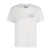 MC2 Saint Barth Bomull Crewneck T-shirt White, Dam