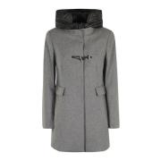 Fay Nylon Toggle Coat Front Gray, Dam