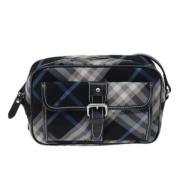 Burberry Vintage Pre-owned Tyg crossbodyvskor Blue, Dam