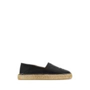 Kenzo Stiliga svarta läder espadriller Black, Dam