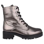 Gabor Elegant läder ankelboot - silver Gray, Dam