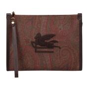 Etro Paisley Jacquard Pegaso Pouch Brown, Dam