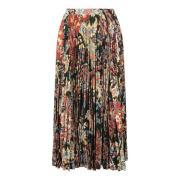 Etro Paisley Print Midi Kjol Multicolor, Dam