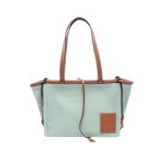 Loewe Pre-owned Pre-owned Canvas totevskor Green, Dam