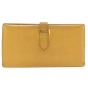 Hermès Vintage Pre-owned Laeder plnbcker Yellow, Dam