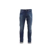 Dondup Skinny Fit Jeans i Mörkblå Blue, Herr