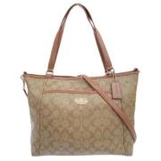 Coach Pre-owned Pre-owned Canvas handvskor Brown, Dam