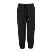 Ermanno Scervino Sportiga Joggerbyxor med Komfort Fit Black, Dam