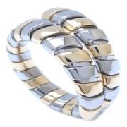 Bvlgari Vintage Pre-owned Rostfritt stal ringar Gray, Dam