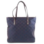 Salvatore Ferragamo Pre-owned Pre-owned Canvas totevskor Blue, Dam