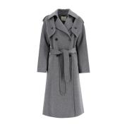 Ermanno Scervino Klassisk Trenchcoat för tidlös elegans Gray, Dam