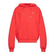 Off White Logo Sweatshirt Red, Herr