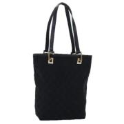 Gucci Vintage Pre-owned Canvas totevskor Black, Dam