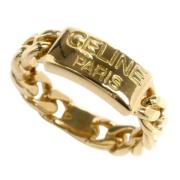 Celine Vintage Pre-owned Guld ringar Yellow, Dam