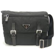 Prada Vintage Pre-owned Nylon prada-vskor Black, Dam