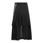 Sacai Elegant Pennkjol Black, Dam