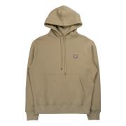 Maison Kitsuné Fox Head Patch Olive Green Hoodie Green, Herr