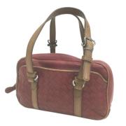 Bottega Veneta Vintage Pre-owned Laeder handvskor Red, Dam