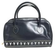 Yves Saint Laurent Vintage Pre-owned Laeder handvskor Blue, Dam