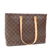 Louis Vuitton Vintage Pre-owned Tyg louis-vuitton-vskor Brown, Dam