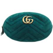 Gucci Vintage Pre-owned Mocka kuvertvskor Green, Dam