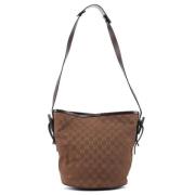 Gucci Vintage Pre-owned Bomull handvskor Brown, Dam