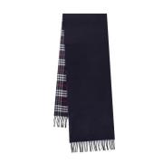 Burberry Vintage Check Cashmere Scarf Blue, Dam