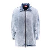 Diesel Denim Oversize Jacka med Oval D Blue, Herr