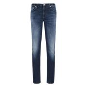 Emporio Armani Slim Fit Denim Jeans med Sarga Blue, Herr