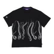 Octopus Outline Tee Svart/Vit Black, Herr