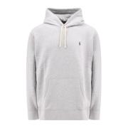 Polo Ralph Lauren Broderad Logotyp Bomullsblandning Sweatshirt Gray, H...