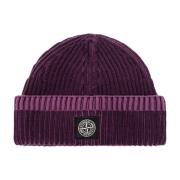 Stone Island Keps med logo Purple, Herr