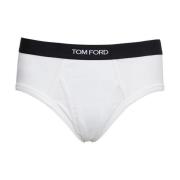 Tom Ford Vit Bomull Elastisk Midja Slip Underkläder White, Herr