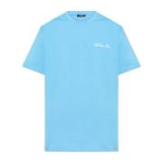 Balmain T-shirt med broderad logotyp Blue, Herr