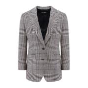 Dolce & Gabbana Ull Kashmir Blazer Spetsrevers Italien Black, Dam