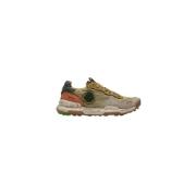 Satorisan Jungle-inspirerade Sneakers i Khaki Green, Herr