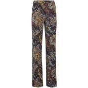 Etro Blommig Paisley Flare Byxor Multicolor, Dam