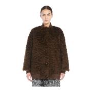 Max Mara Weekend Brun Mohair Bomberjacka Brown, Dam