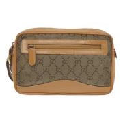 Gucci Vintage Pre-owned Canvas kuvertvskor Beige, Dam