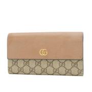 Gucci Vintage Pre-owned Belagd canvas plnbcker Beige, Dam