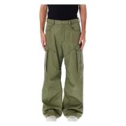 Off White Army Green Cargo Byxor Aw24 Green, Herr