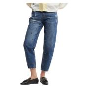 Kocca Studded Distressed Denim Jeans Blue, Dam