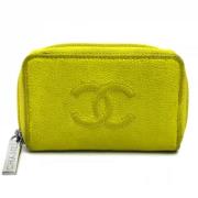 Chanel Vintage Pre-owned Laeder plnbcker Yellow, Dam