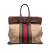 Gucci Vintage Pre-owned Canvas resvskor Beige, Dam