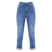 Kocca Stone-Washed Mom Jeans Blue, Dam