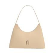 Furla Läder Axelväska Vetefärg Beige, Dam