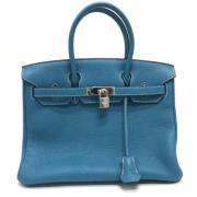 Hermès Vintage Pre-owned Laeder handvskor Blue, Dam